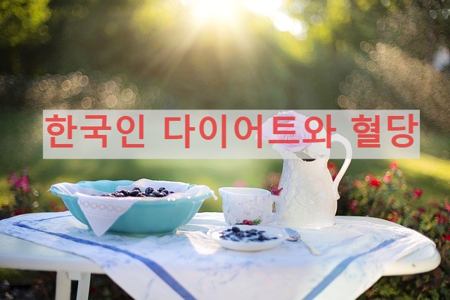 한국인 다이어트와 혈당