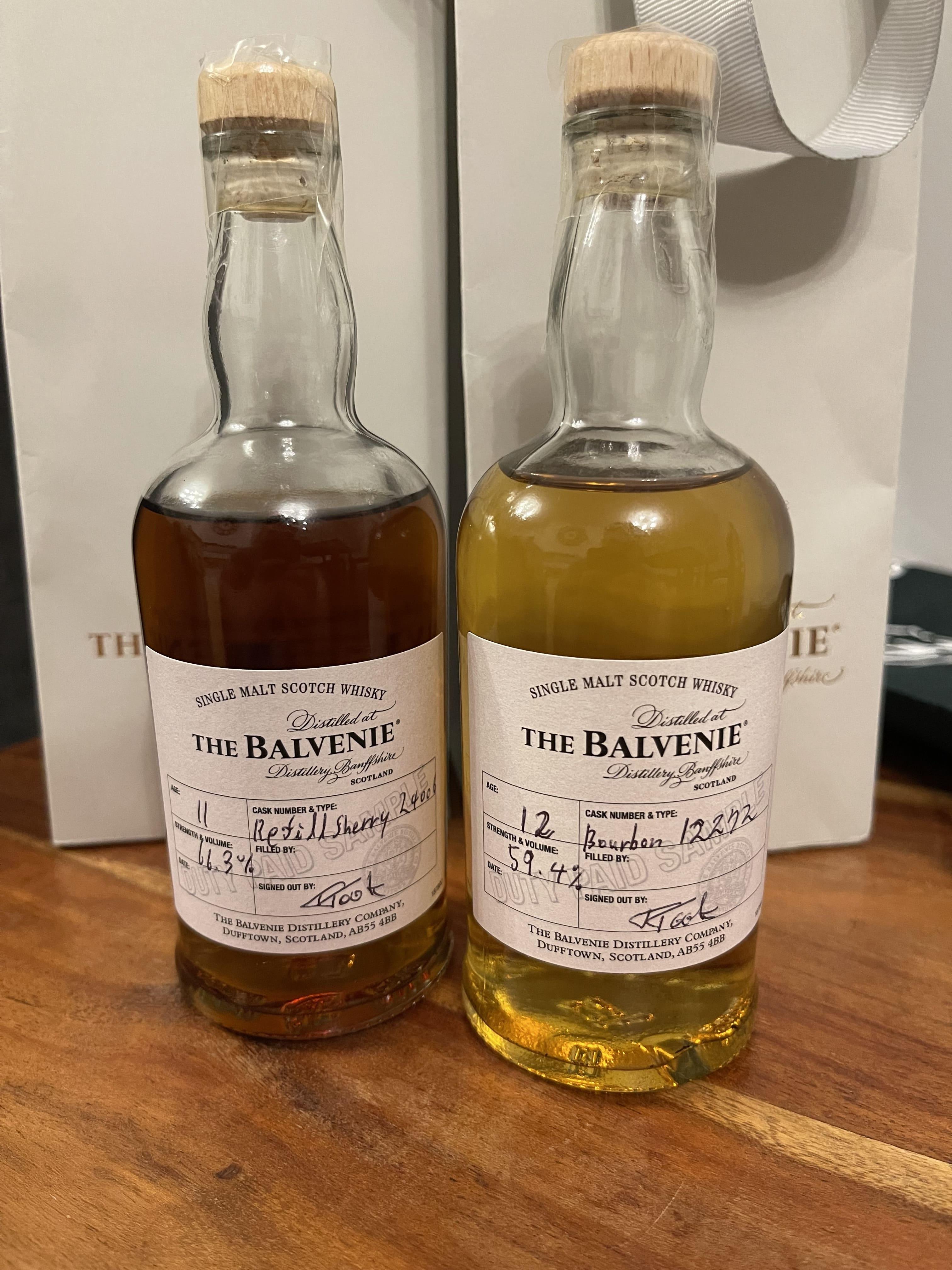 발베니 한정 버번 캐스크&셰리 캐스크