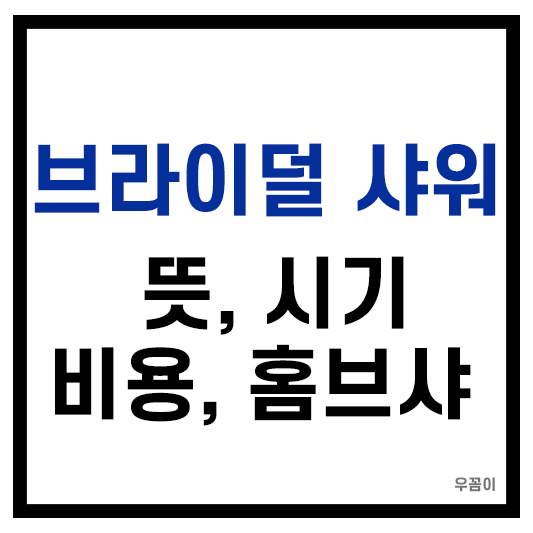 브라이덜샤워 뜻 시기 비용 의미 원피스