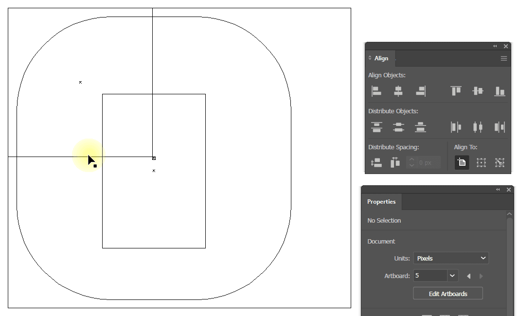 아이폰 말풍선 기준점