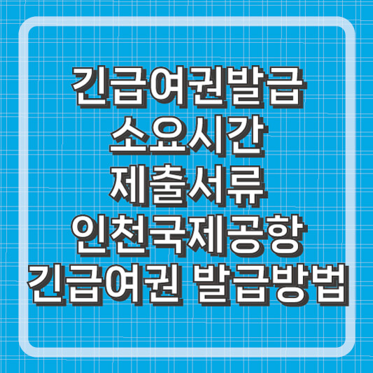 긴급여권 발급 방법 및 소요시간, 제출서류, 수수료, 인정국가 총 정리