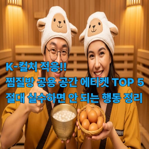 K-컬처 적응! 찜질방 공용 공간 에티켓 TOP 5 및 절대 실수하면 안 되는 행동 정리