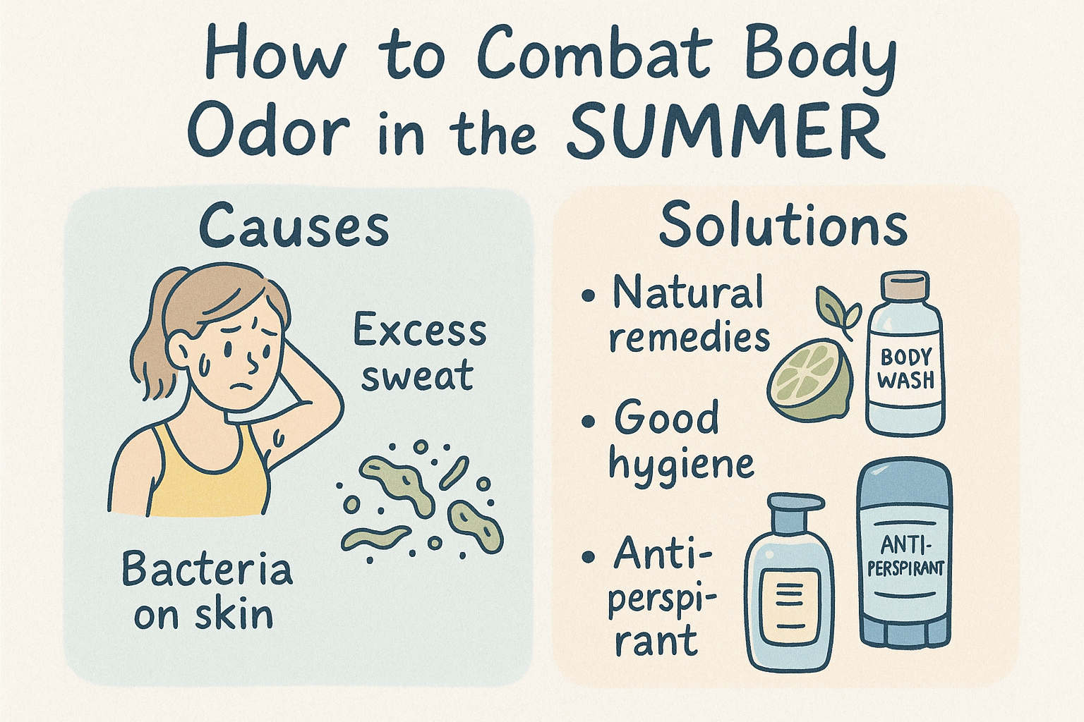 여름철 땀 냄새 완벽 관리법 – 전문가가 알려주는 원인과 해결책