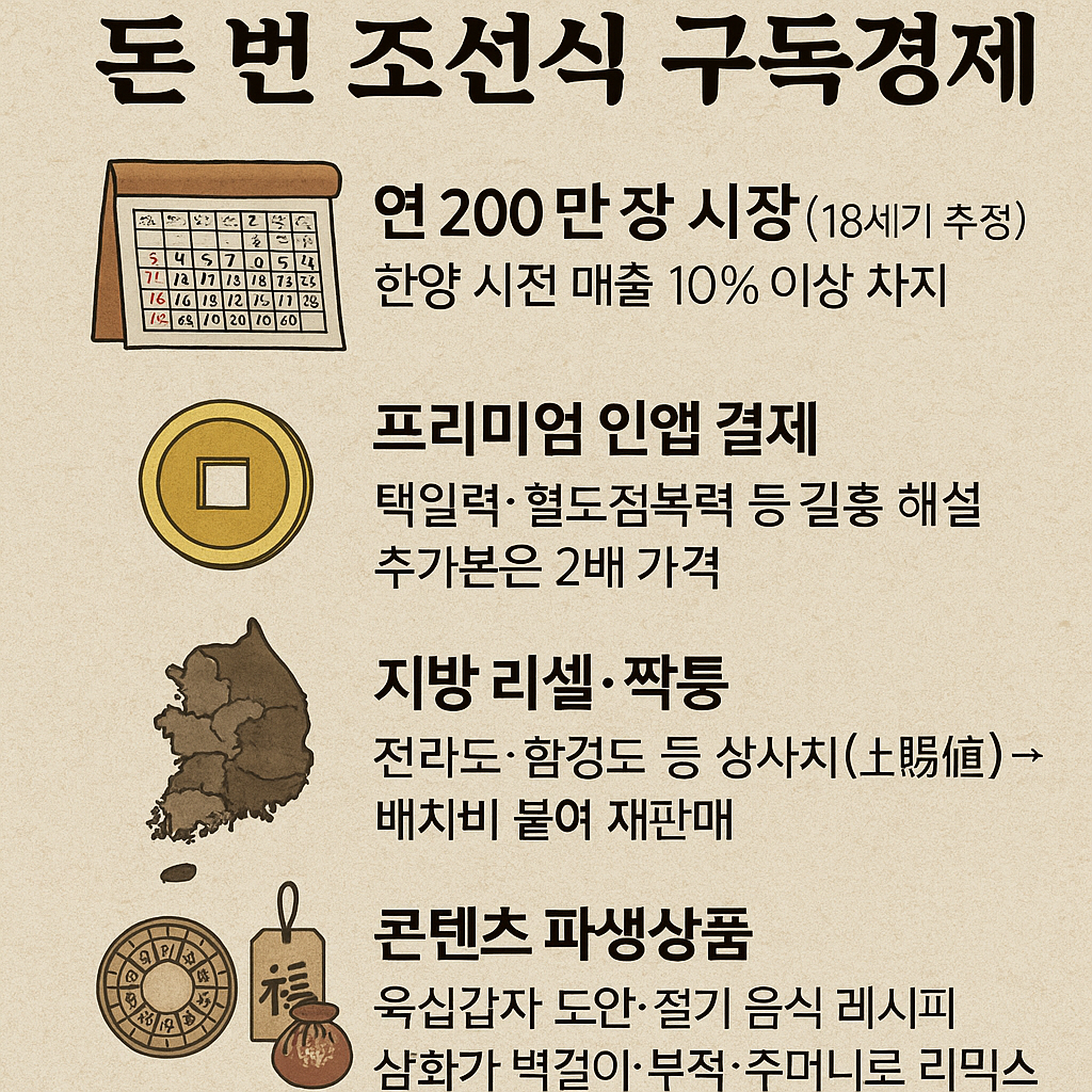 달력 한 장으로 돈 번 조선식 구독경제