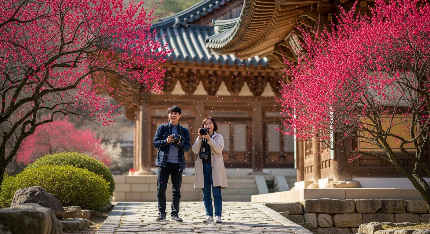 홍매화 우담바라