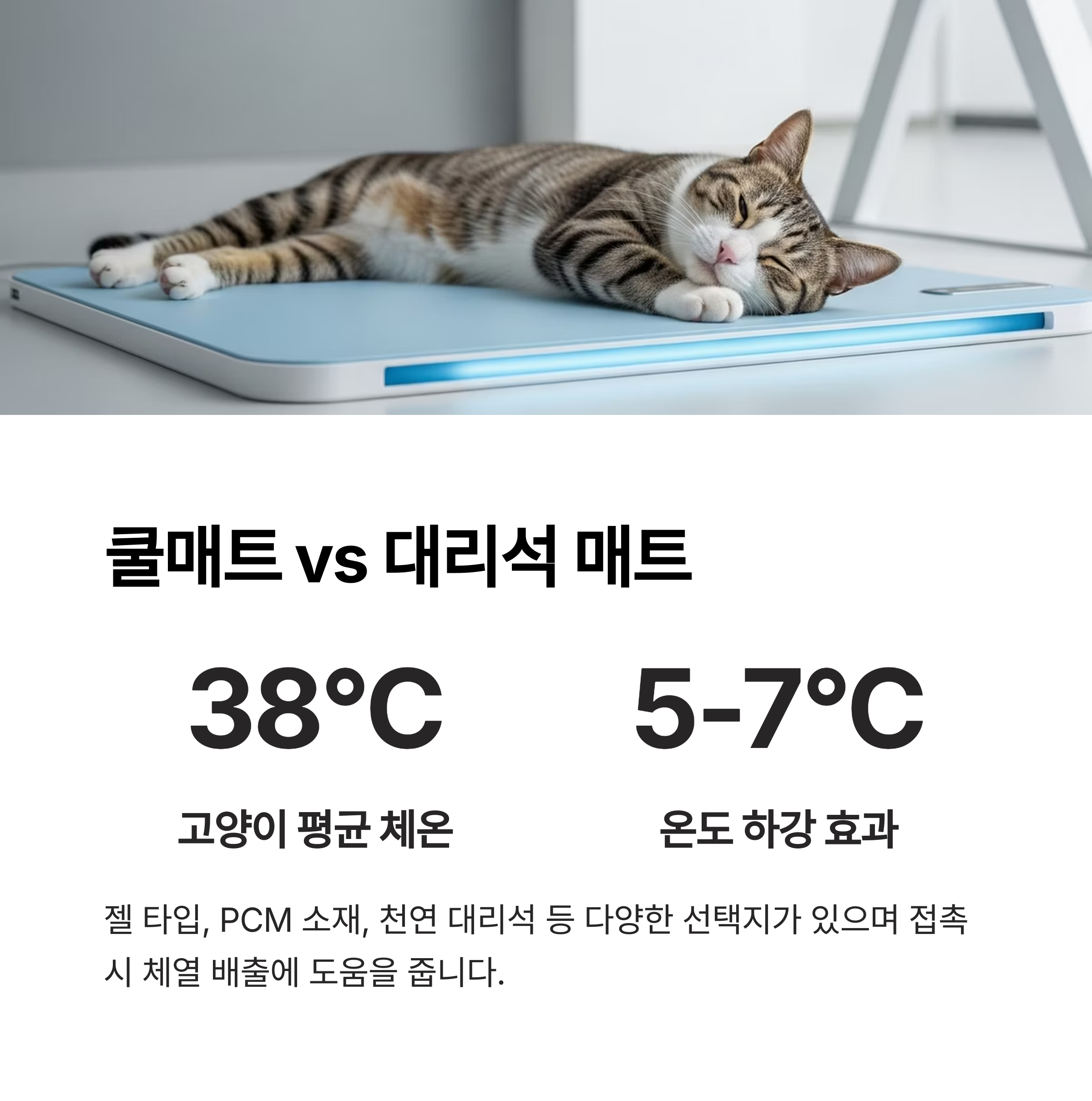 콜매트 vs 대리석매트