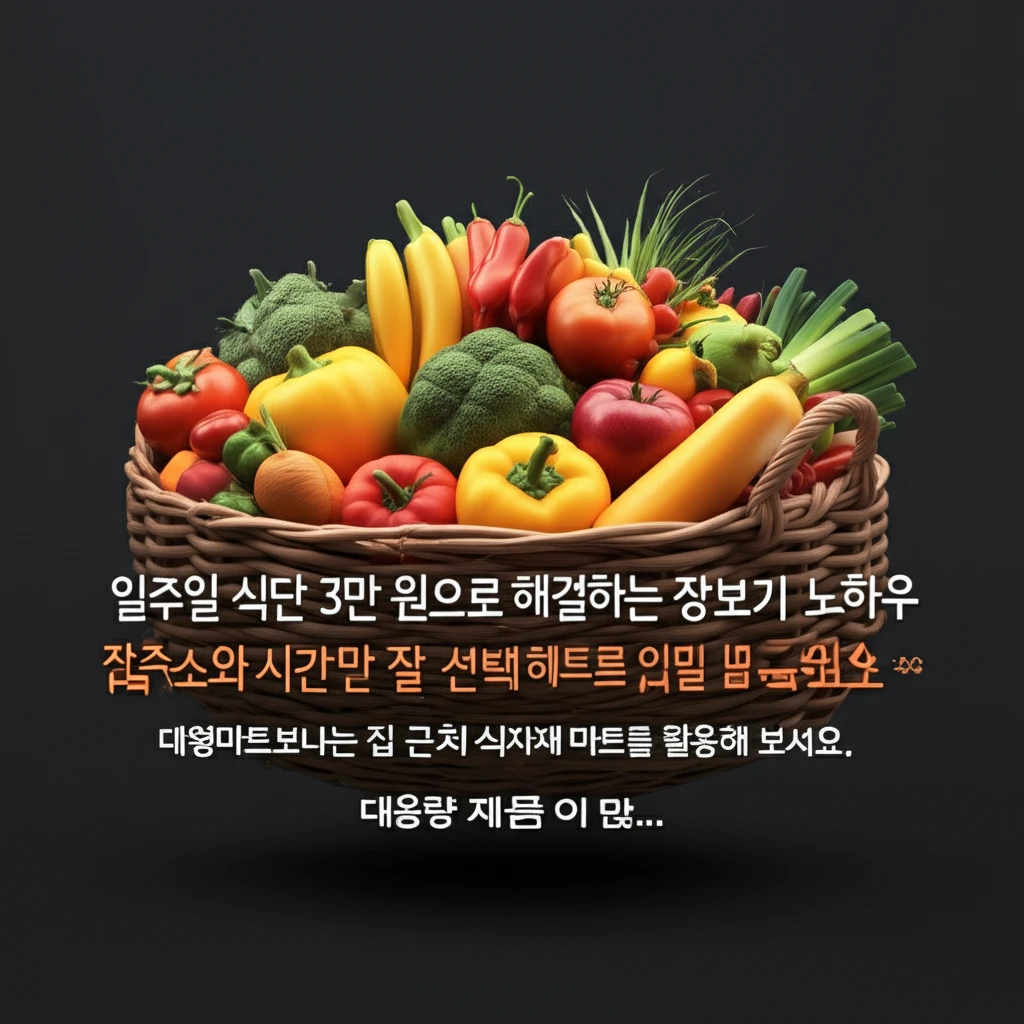식비 아끼는 다이어트 장보기 노하우 ..