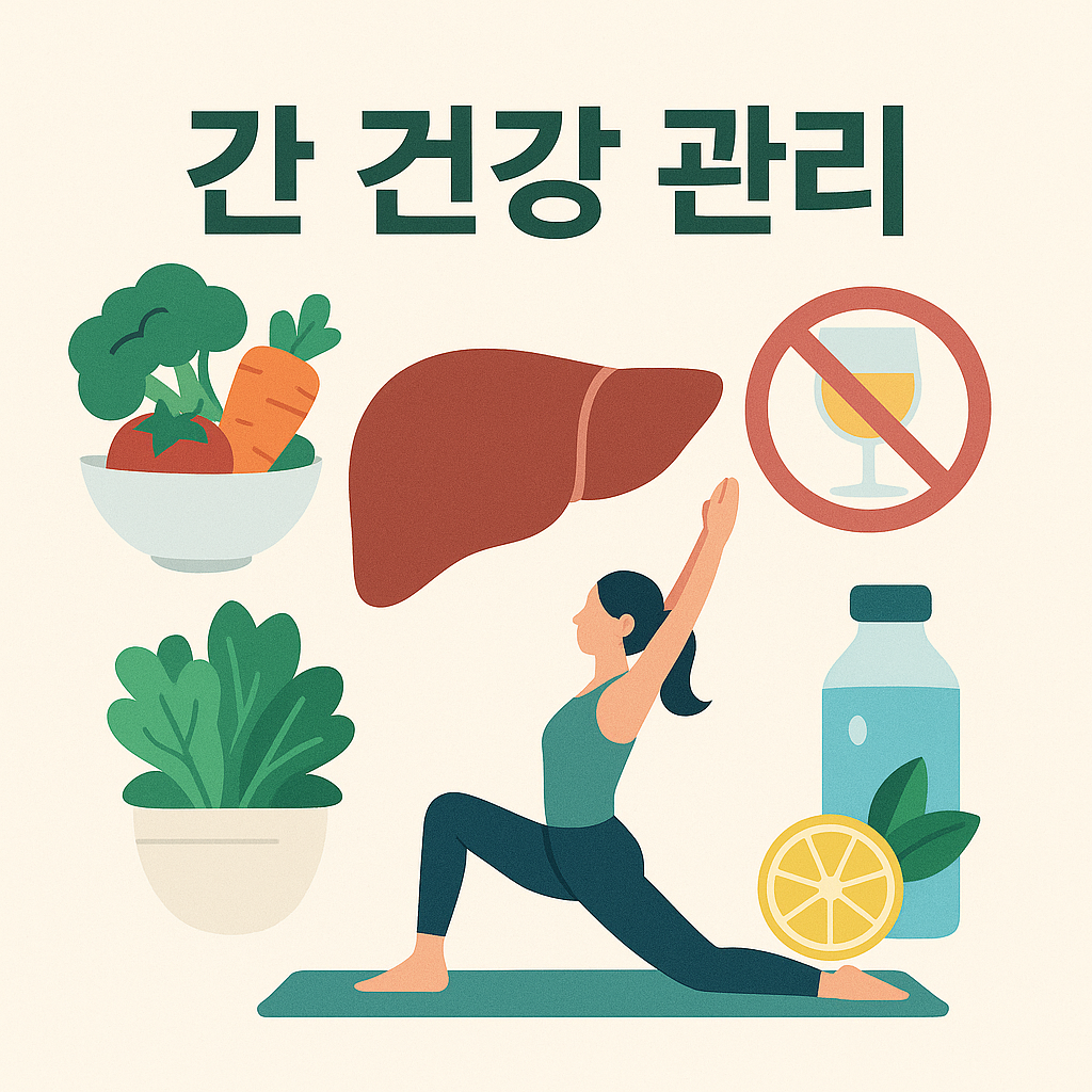 간 건강 관리 알코올제한 해독작용