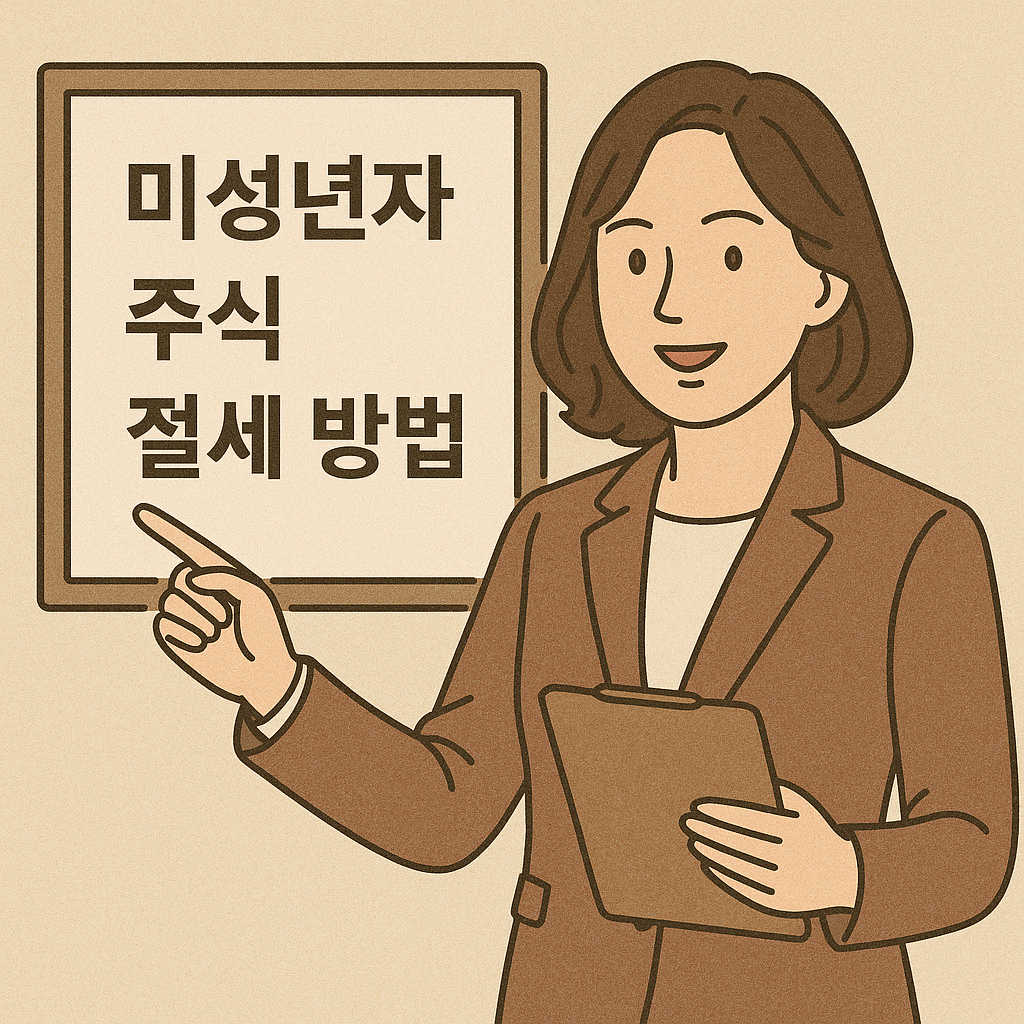 미성년자 주식 절세 방법|부모가 꼭 알아야 할 절세 전략