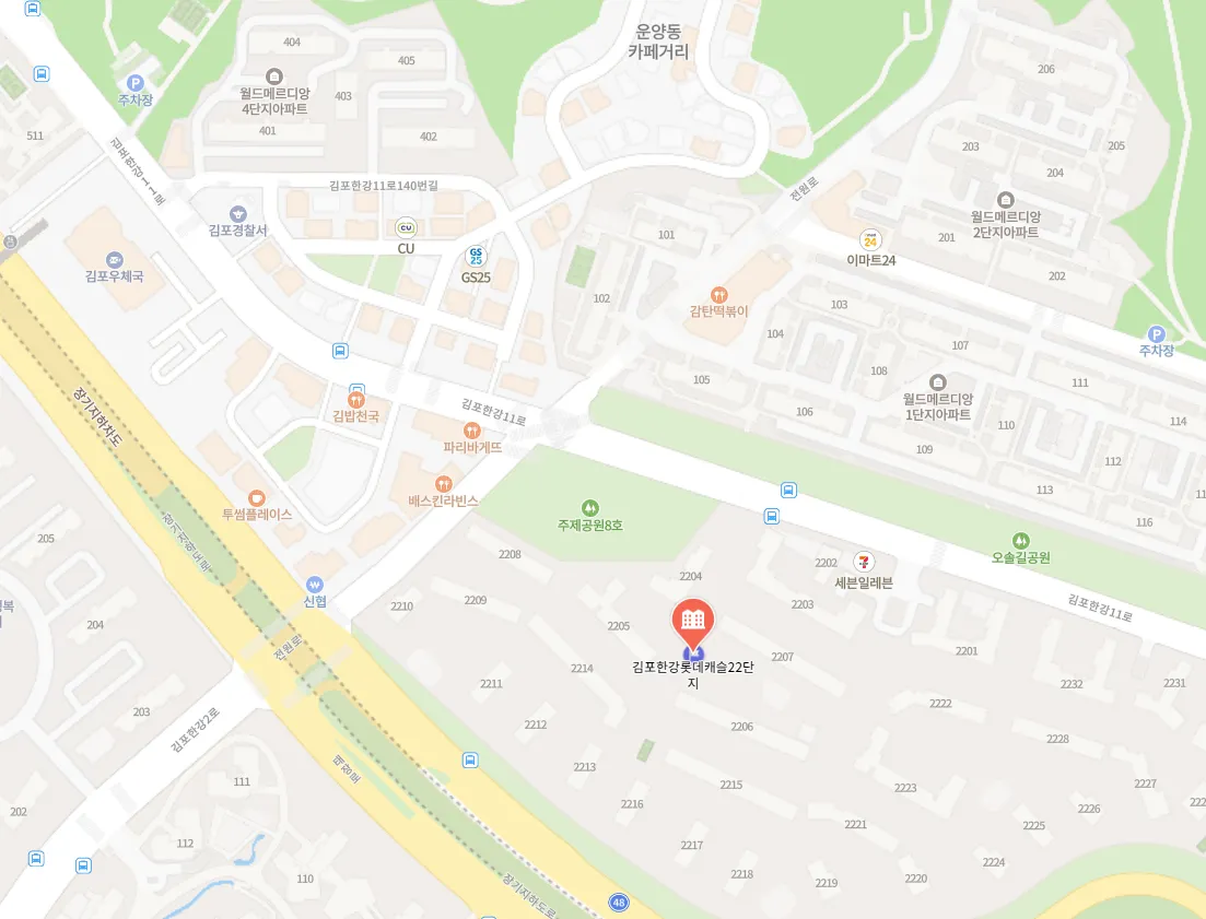 전원마을-위치