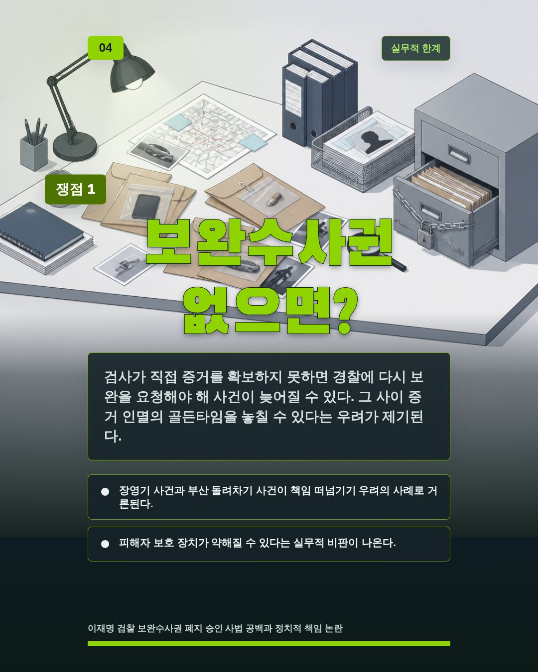 보완수사권 없으면?