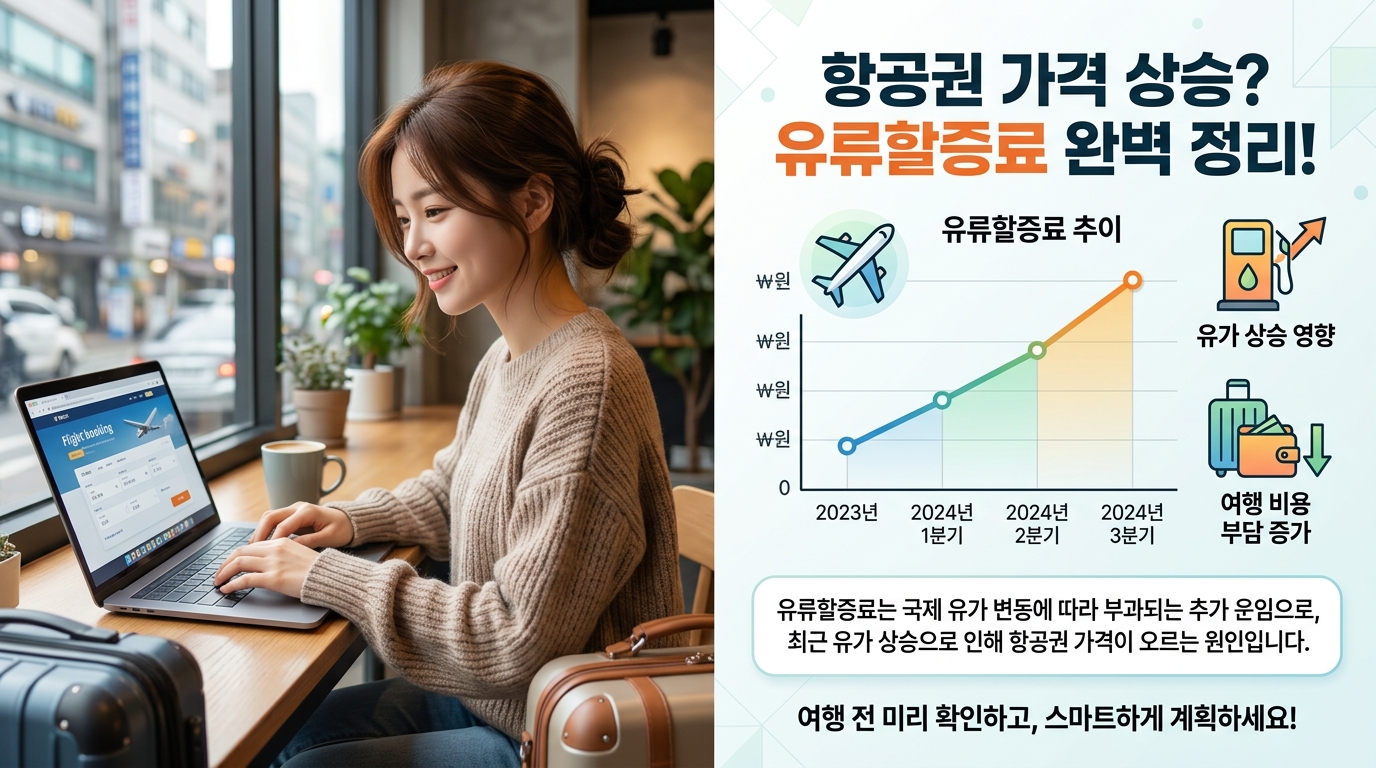 항공권 기본 운임 외에 추가되는 유류할증료의 개념과 구조를 쉽게 이해해 보세요.