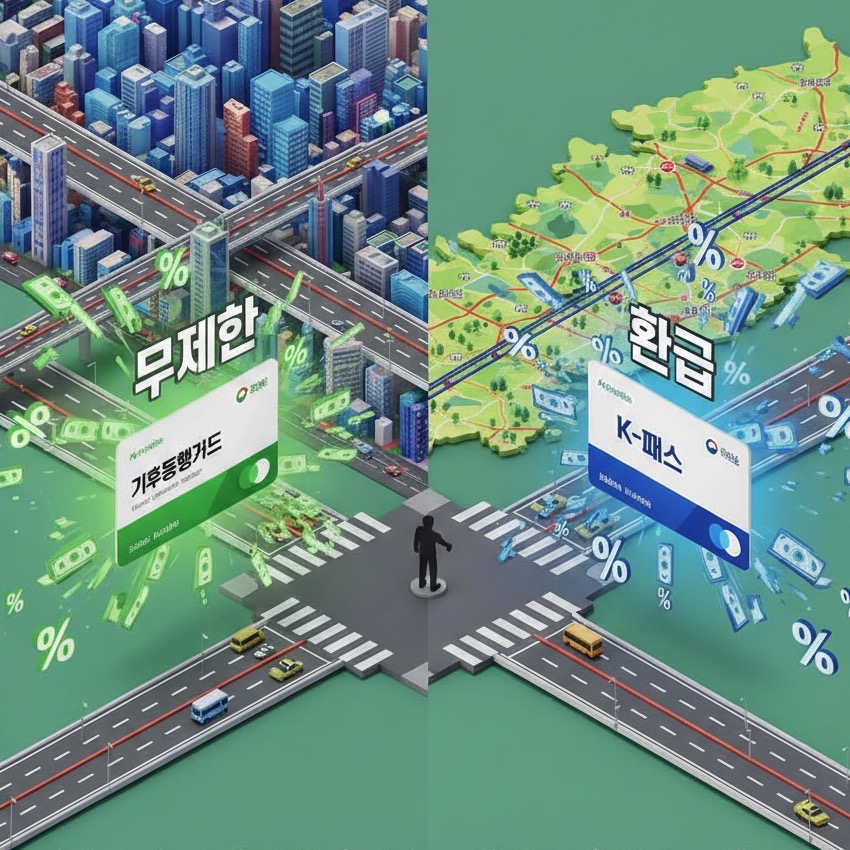 기후동행카드 vs K-패스: 서울 교통비 절약, 무제한 대중교통 정기권 완벽 비교 가이드