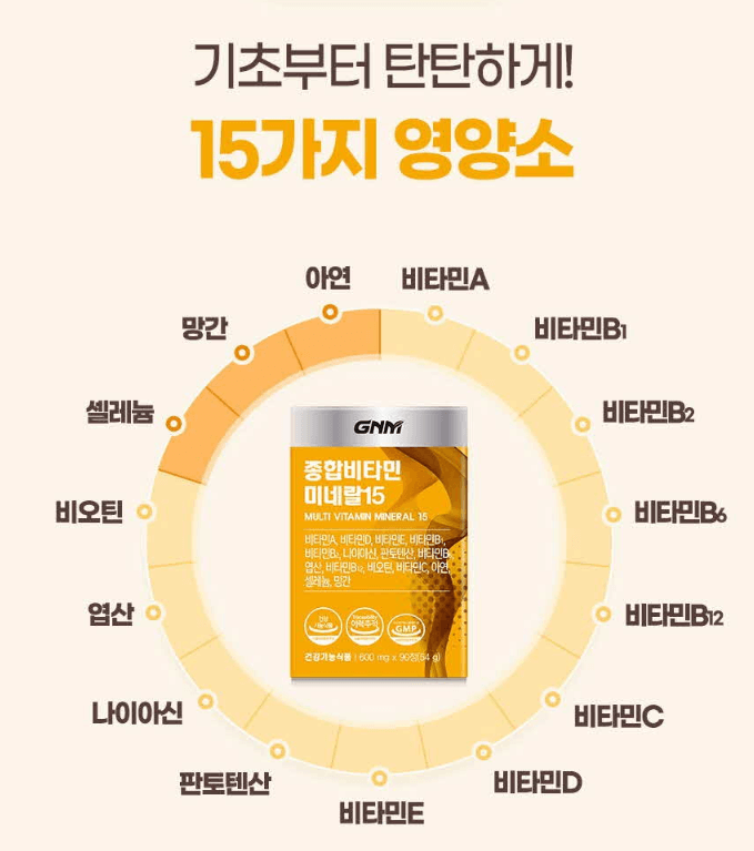 GNM자연의 품격 종합비타민미네랄15 내돈내산 솔직후기