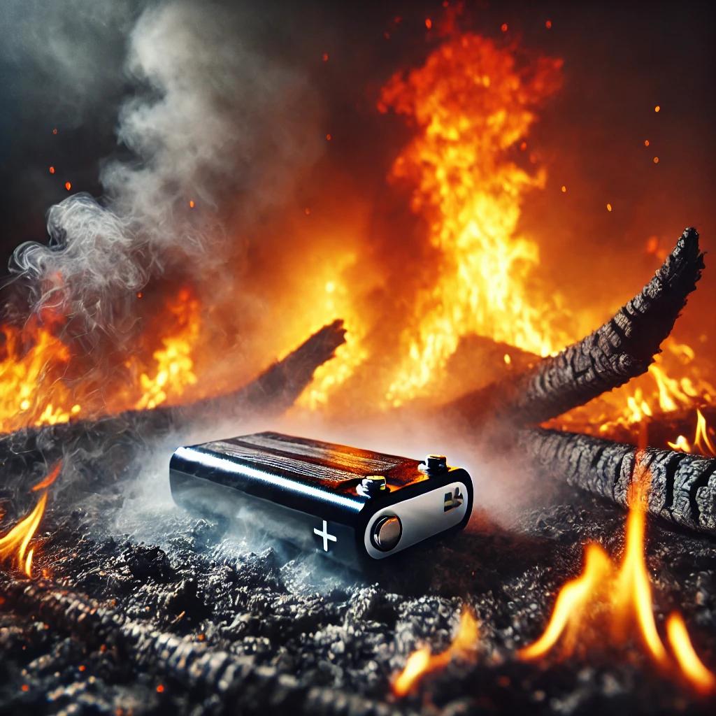 산불 리튬배터리