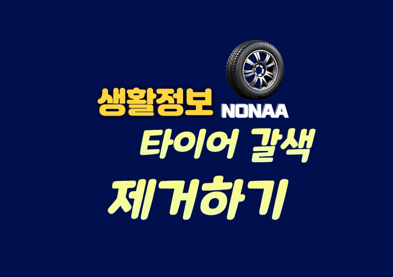 타이어 갈색 제거제 만들기