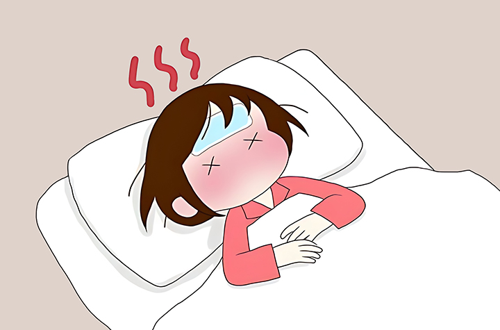 발열이-심한-여성