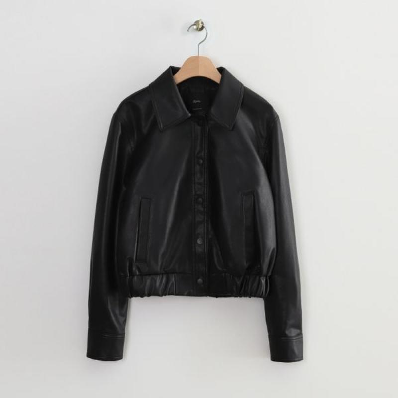 로엠 블루종 레더 자켓 RMJKD12R17