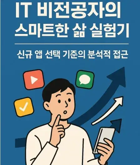 50대 IT 비전공자의 스마트한 삶 실험기 신규 앱 선택 기준의 분석적 접근