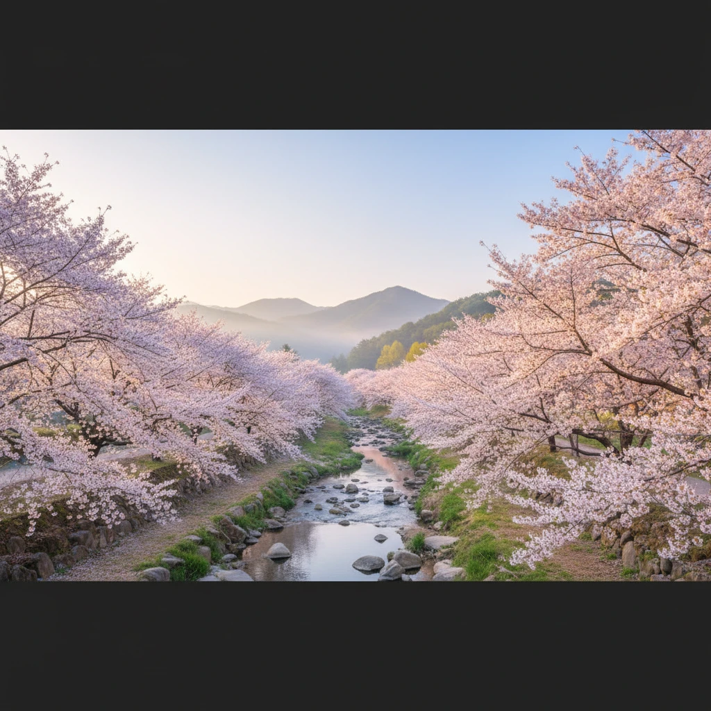 나주 한수제 벚꽃 길 개화 시기 명소..
