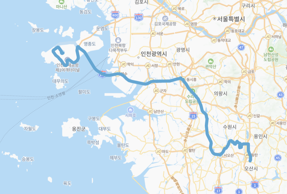 인천-화성-8837번-버스-노선-지도