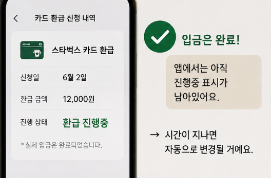 에스씨케이컴퍼니 정체? 스타벅스 환불 입금 카드 잔액 환불 직접해봄3