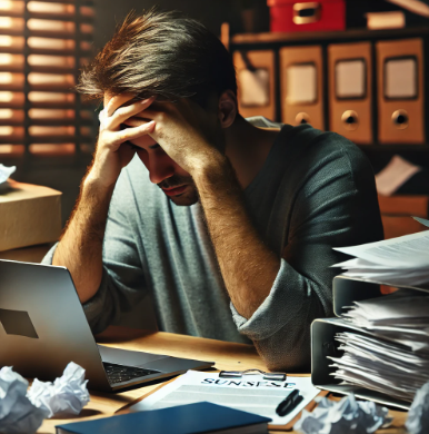 스트레스에 취약한 모습