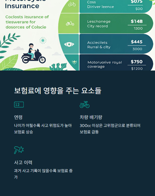 보험료에 영향을 주는 요소들