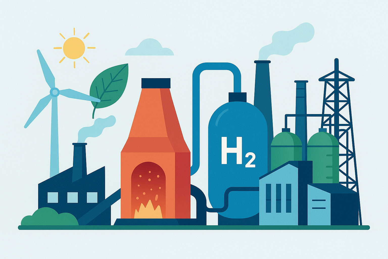 철강 산업: 수소환원제철(Hydrogen-DRI)의 기술적 구조