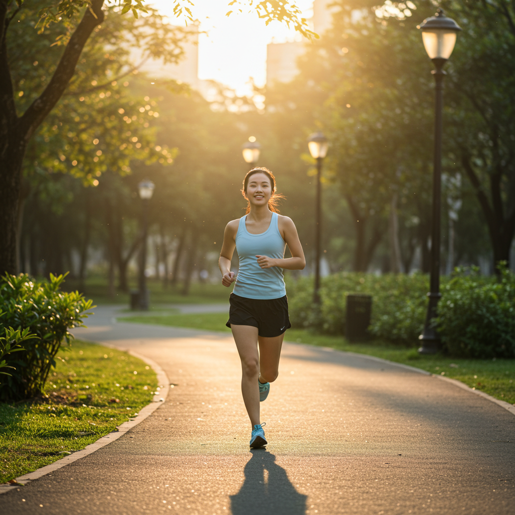 여성 러너 컨디션 관리