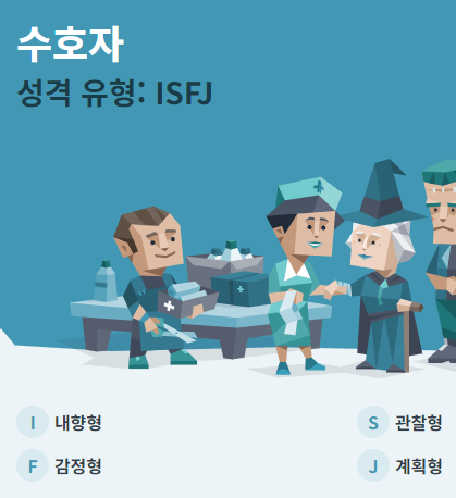 MBTI 무료 검사 과 성격 유형-수호자