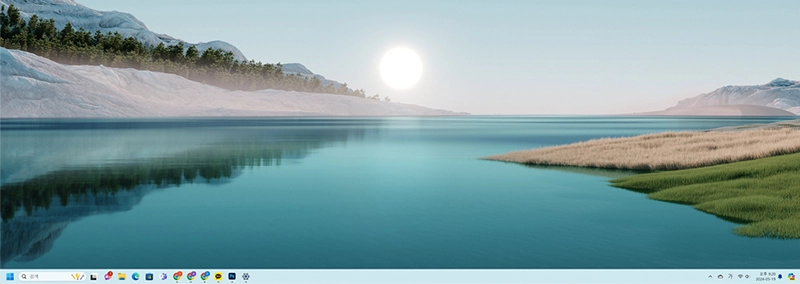 윈도우11-상태표시줄-왼쪽