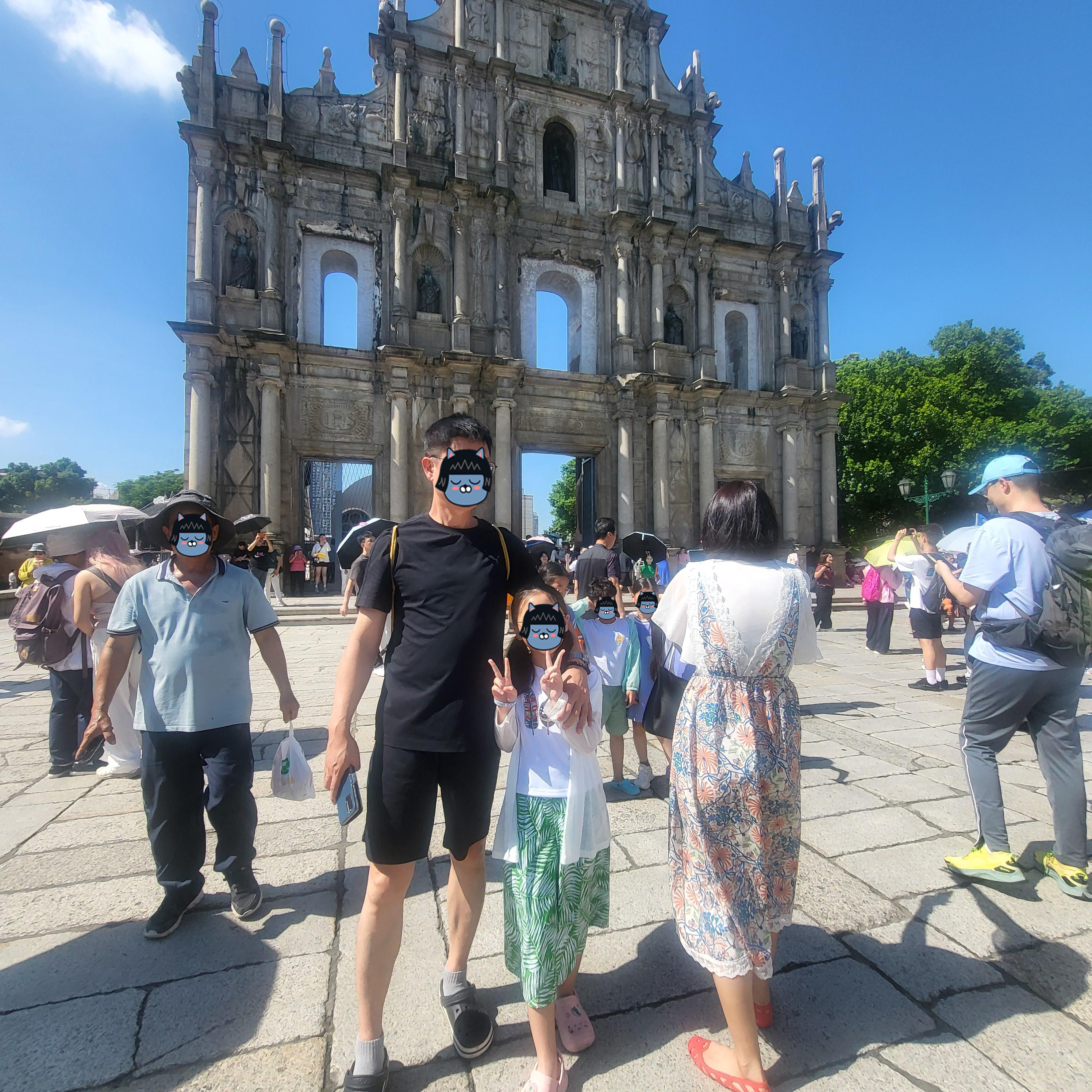 [마카오 여행] 성 바울 성당 유적 필수 코스! 육포 거리 시식 후기와 시원한 망고 주스