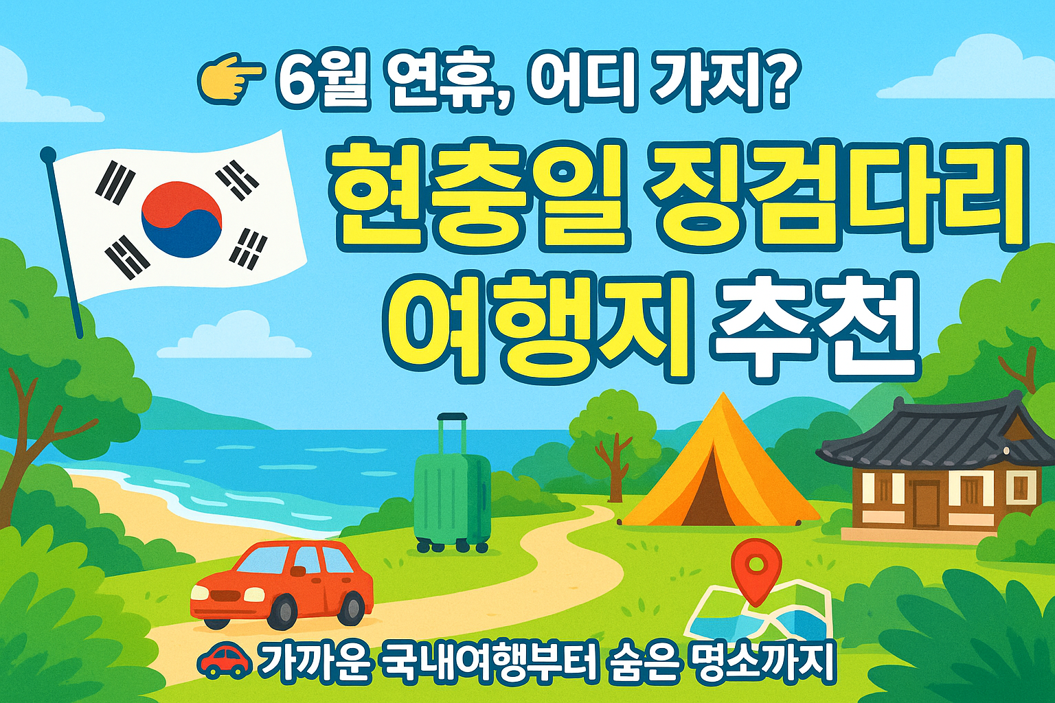 현충일 징검다리 여행지 추천 ! 6월 연휴 어디 가지?