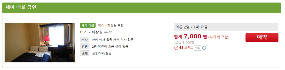 2명 평일 요금