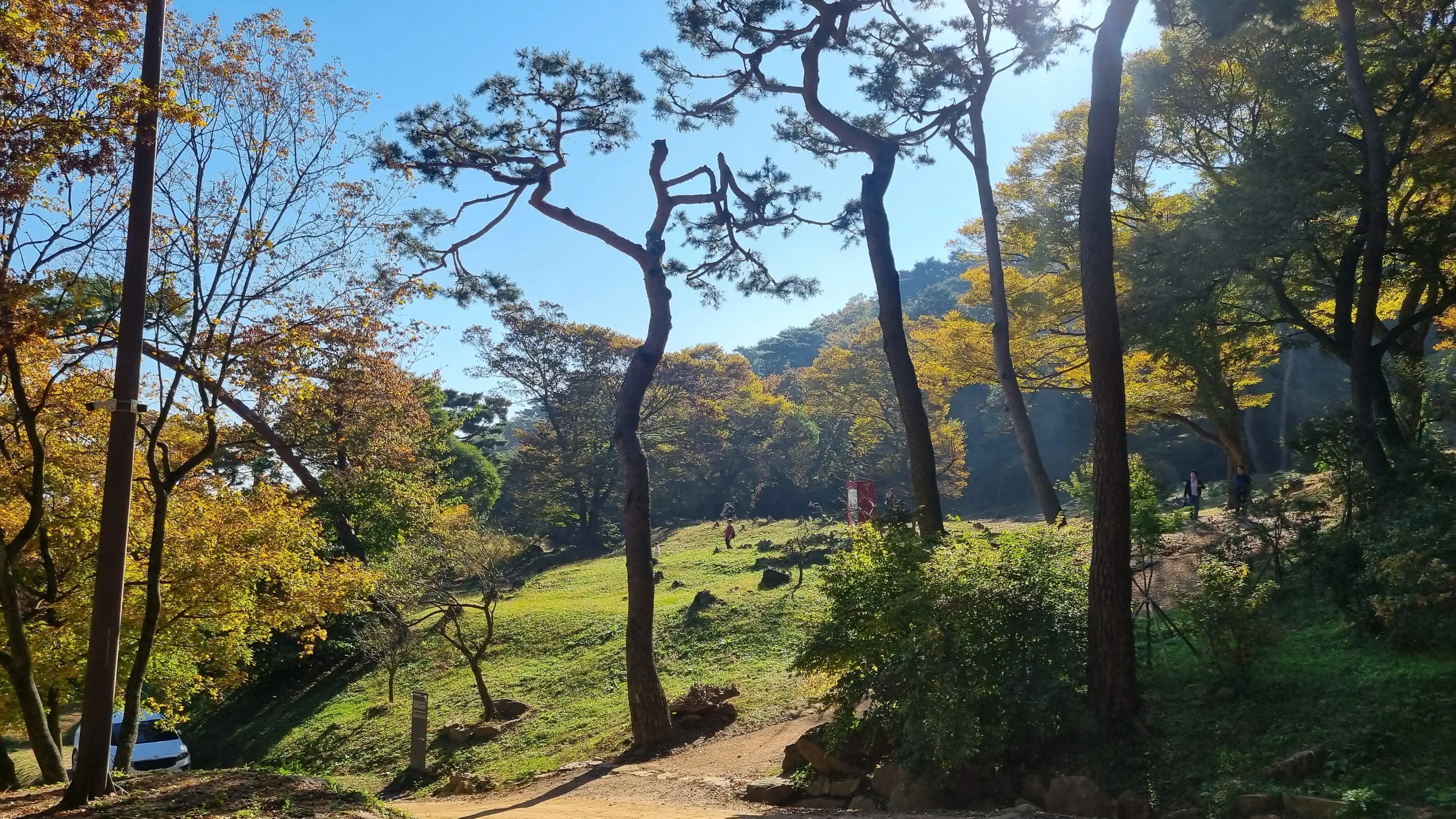 단풍이 시작된 강화 전등사, 레트로 까페 조양방직, 주차장, 메뉴 , 강화도 여행