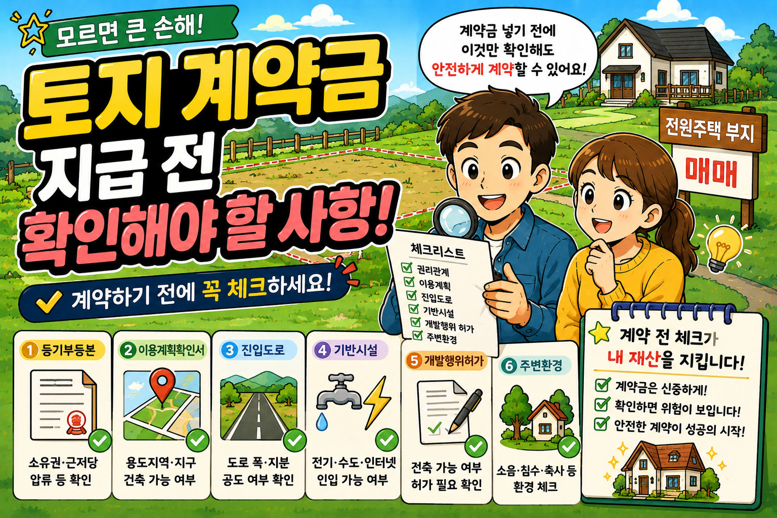 토지 계약금 지급 전 확인해야 할 사항