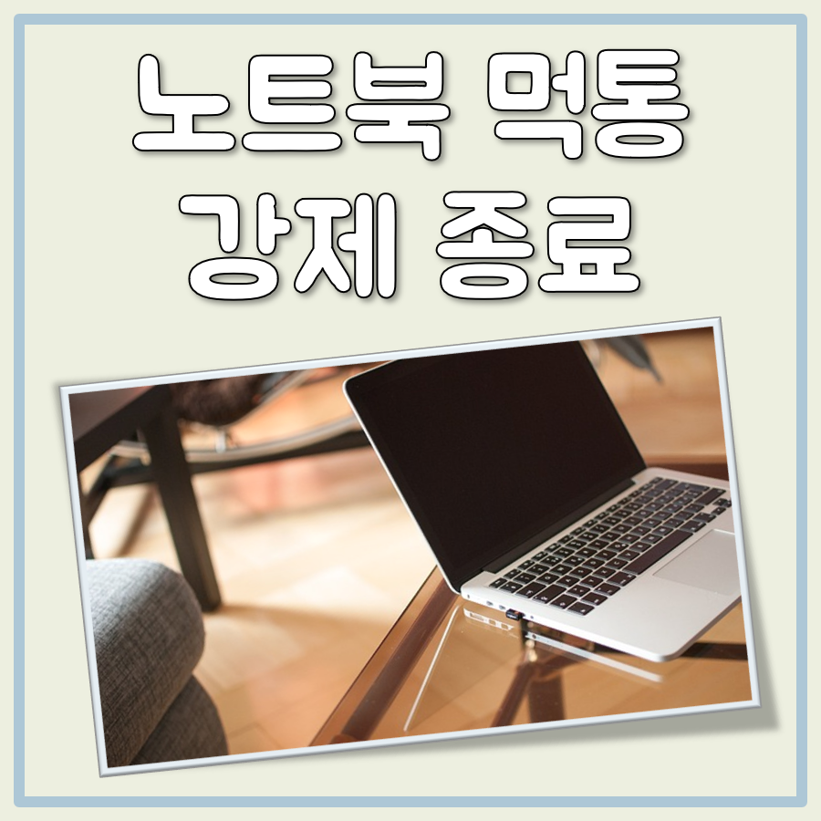 노트북 먹통 강제종료 대표 이미지