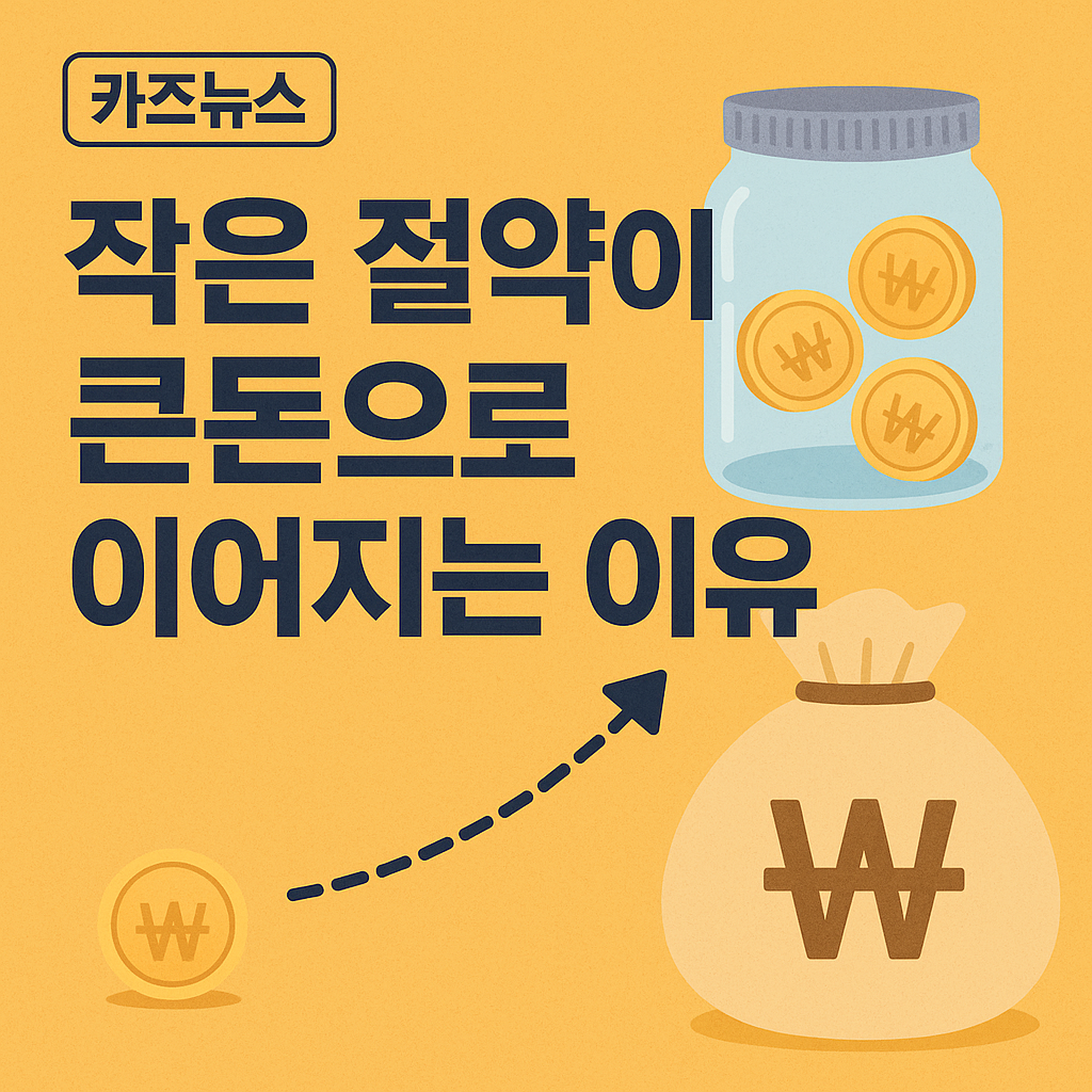 작은 절약이 큰 돈으로 이어지는 이유