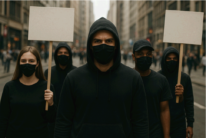 '검은 옷'이 사회적 시위에서 쓰이는 이유