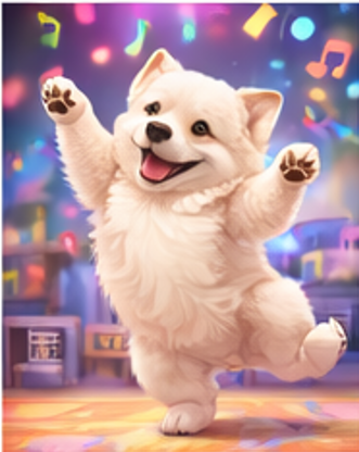 뮤직챌린지 AI 강아지 영상