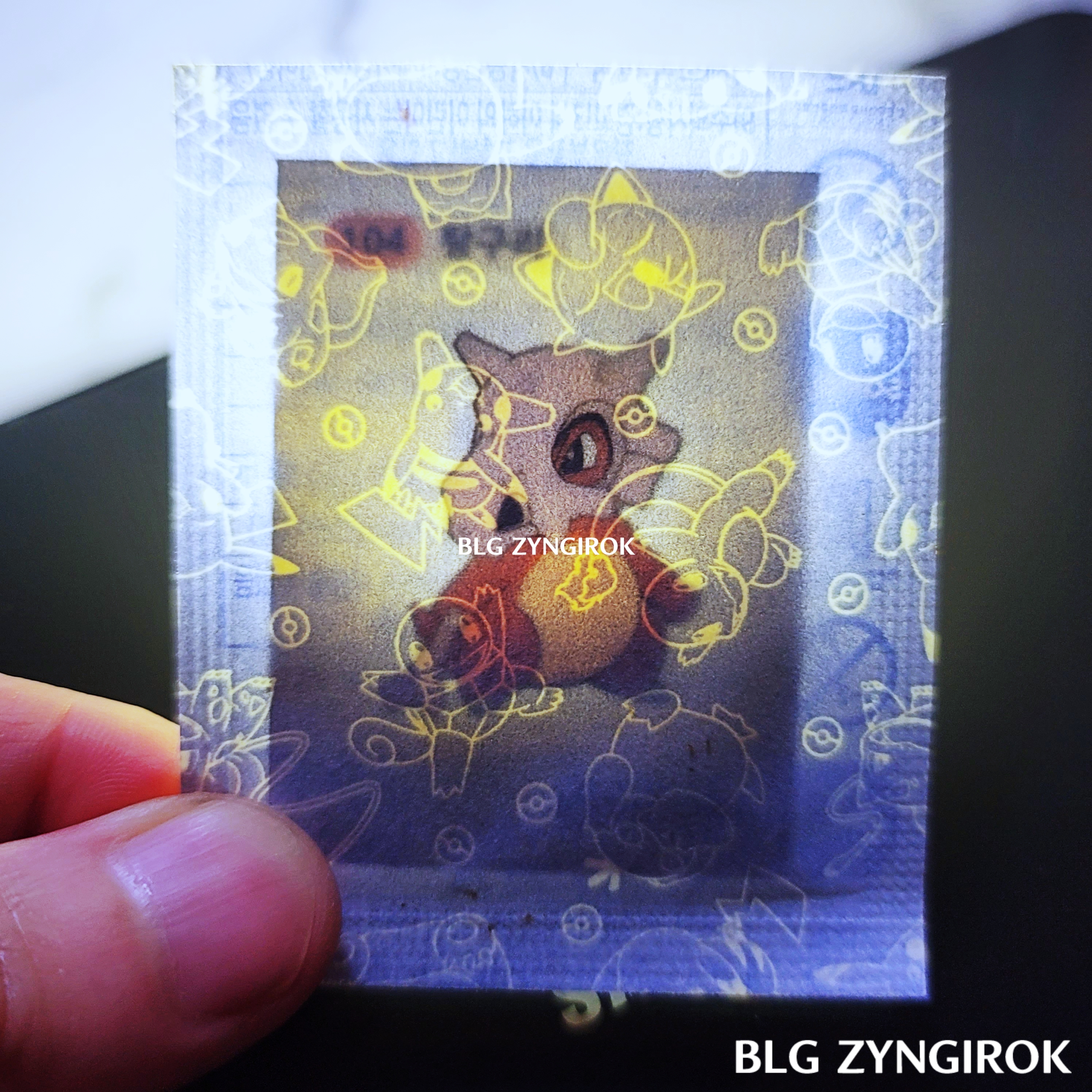 띠부띠부씰-텅구리를-들고있다.