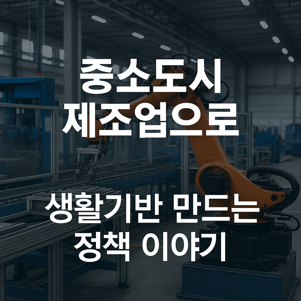 중소도시 제조업으로 생활기반 만드는 정책 이야기