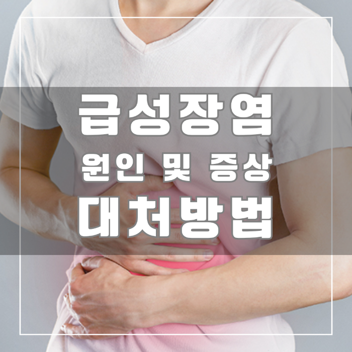 급성장염 대처방법
