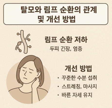 탈모와 림프 순환의 관계 및 개선 방법
