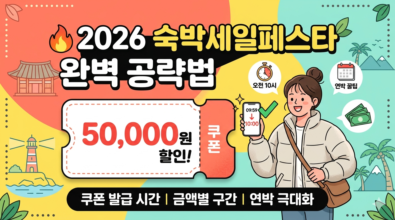 2026 숙박세일페스타 완벽 공략법