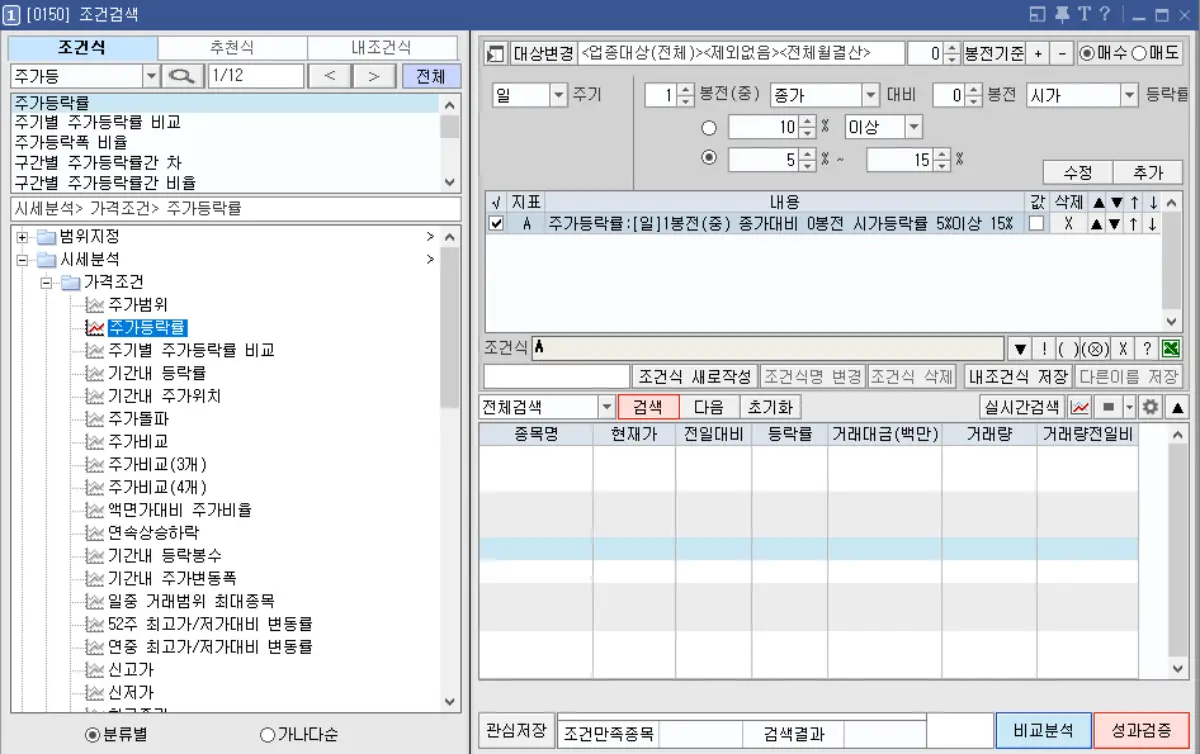 조건검색기 설정 (3)