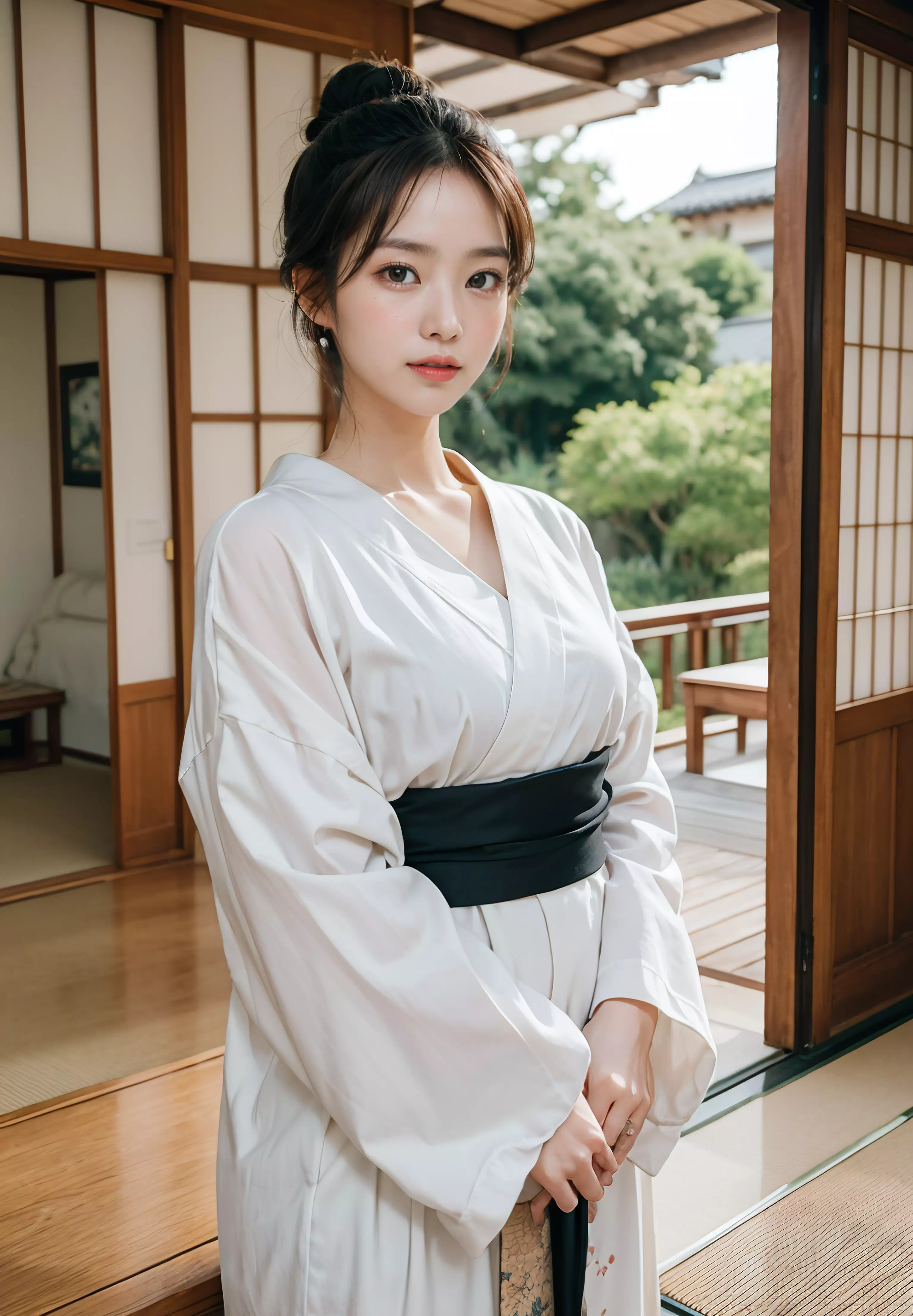 WEBUI AI 실사 일본 의상 기모노