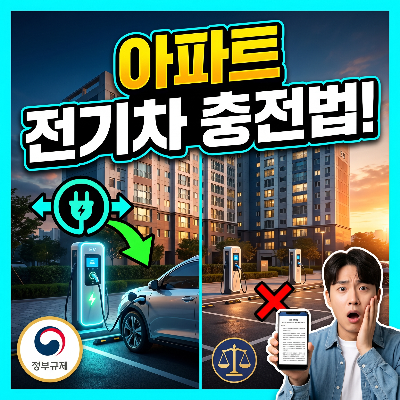 아파트 전기차 충전소 개방 관련의무 설치 기준 관련 법률