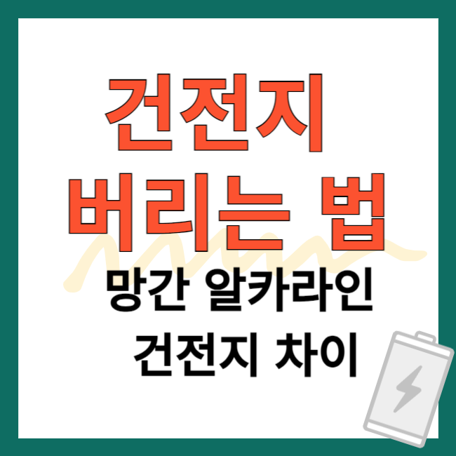 건전지 버리는 법